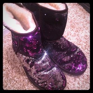 Purple/Silver Sequin Uggs
